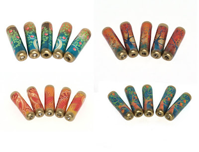 autumn paper beads