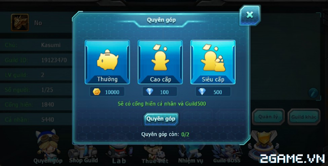 Quyên góp trong game Poke đại chiến