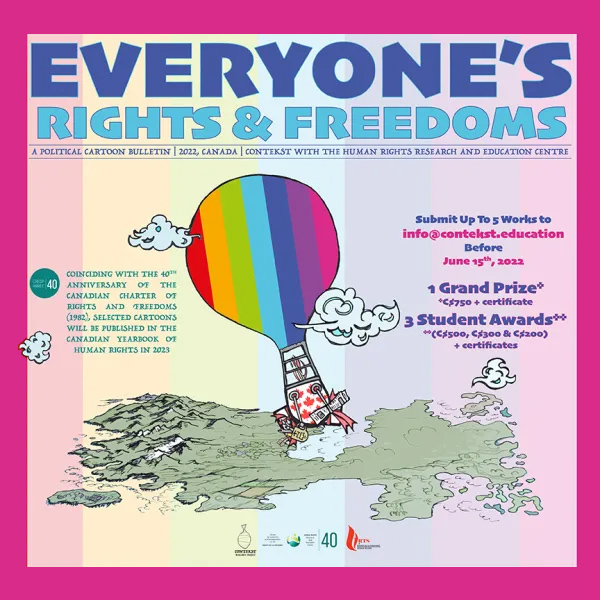 Call for Cartoonists | Everyone's Rights & Freedom, A Political Cartoon Bulletin by Contekst and the HRREC