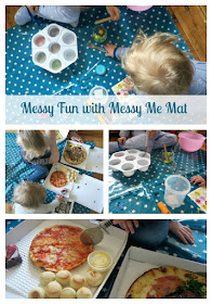 Messy Me Mat Teal Pizza Express and Crafting Review