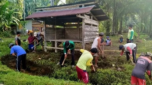 Kegiatan Kampung Tangguh Nusantara Nagari Tageh Rumah Gadang, Masyarakat Pujorahayu Gelar Goro.