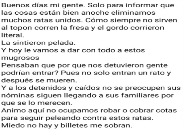 El CJNG se burla de la masacre a Cárteles Unidos en Michoacán" y a familiares de sus caídos les dice no se preocupen la Nomina no les va a faltar