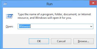 Open the MS Word Through Run Command