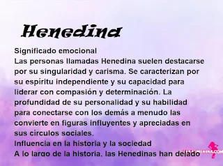 significado del nombre Henedina