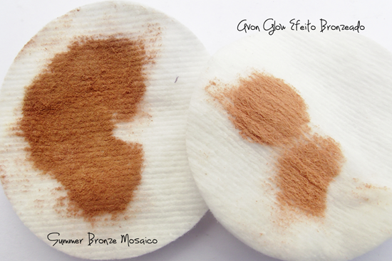 Avon Glow Efeito Bronzeado x Summer Bronze Mosaico 1