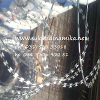 Kawat Duri Silet Razor wire, Kawat silet(Razorwire)