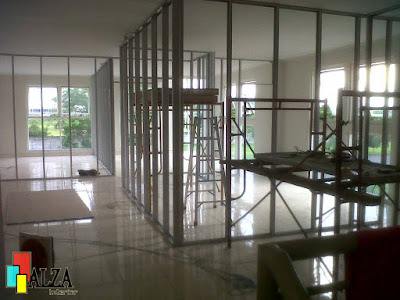 Partisi ruang kantor gypsum surabaya