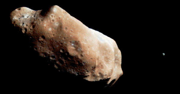 Asteroid e Lua