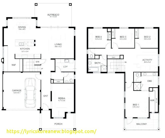 2 Storey  Residential  House  Floor  Plan  Philippines Design