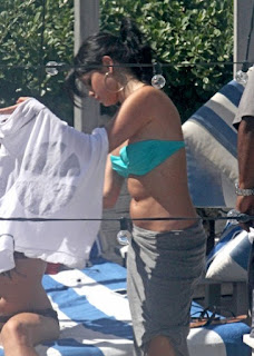 Selena Gomez Blue Bikini