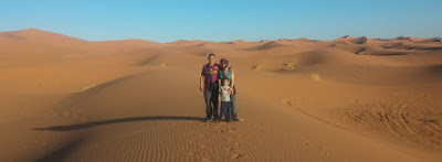 Las dunas del desierto de Erg Chebbi.