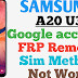 SAMSUNG Galaxy A20 (SM-A205) U3 FRP/Google Lock Bypass Android 9 - NEW