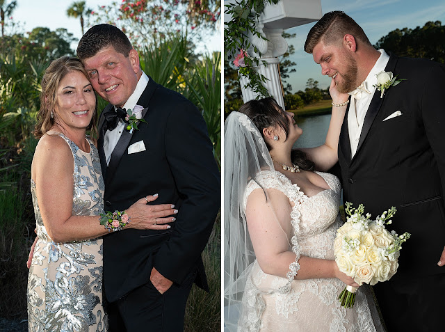 Post Ceremony portraits St. Lucie Trail Golf Club Wedding Photos by Stuart Wedding Photographer Heather Houghton Photography