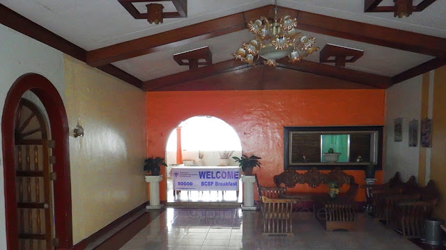 BCBP registration table at the conference room entrance of Syshore Beachfront Hotel