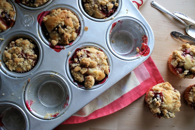 Mirabellen Muffins mit Streusel