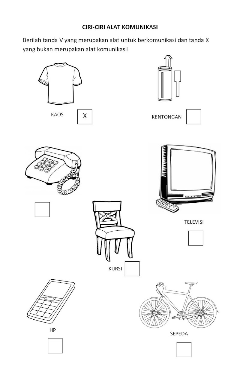 10+ Terbaru Mewarnai Gambar Alat Komunikasi Untuk Anak Tk