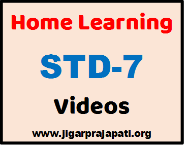 [STD-7] DD Girnar Live TV "Home Learning" Videos by GCERT, SSA Gujarat
