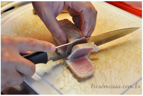 como fazer sashimi de atum selado