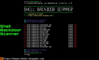 Cara mencari shell backdoor di web