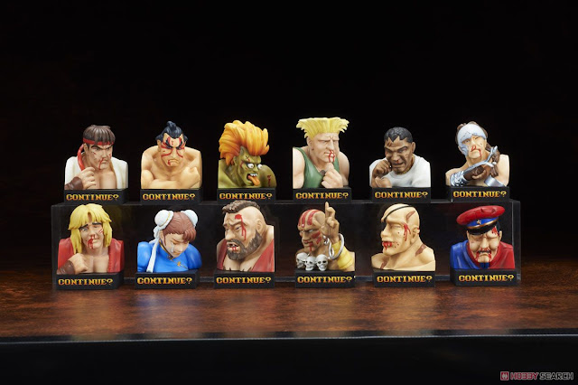  Street Fighter II Trading Figure Defeated Face Collection Vol.1