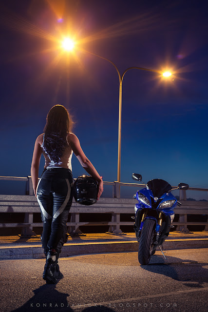 Yamaha R6 and woman owner