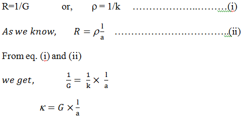 Specific conductance or conductivity - electrochemistry class 12