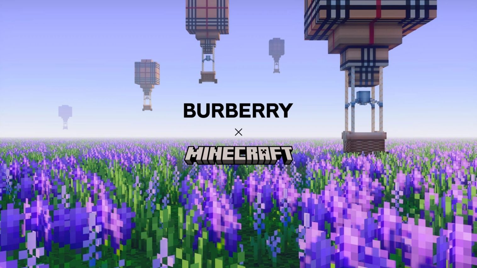 Burberry x Minecraft Collaboration.