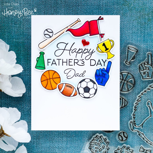 Simple, Father's Day Cards, Stencils, Honey Bee Stamps, Ink Blending, stamps, dies, card making, stamping, ilovedoingallthingscrafty, handmade card, how to, 