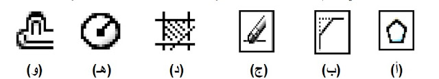 (ب) اكتب الوظيفة التي تقوم بها الايقونات التالية :