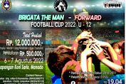 Turnamen Football Cup U-12 yang dihelat Brigatha The Man (BTM) dan (FORWARD) Sulut, digelar 6-7 Agustus 2022 mendatang.