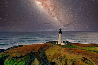 Lighthouse under stars - Photo by Venti Views on Unsplash