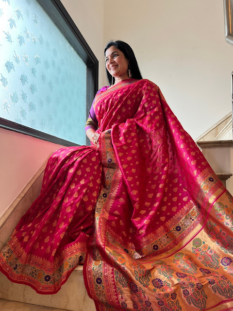 Banarasi mushroo silk saree