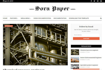 Sora Paper Blogger Template