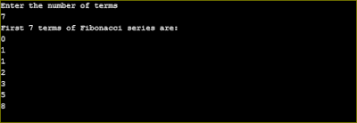 Fibonacci series C programming program using recursions