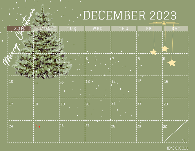 Free December 2023 Calendars / Printable, Desktop & Monthly