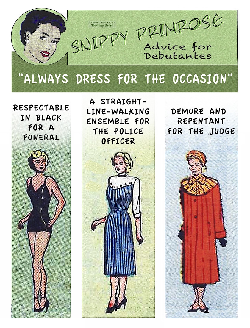 SNIPPY'S BAD ROMANCE ADVICE - DRESS FOR THE OCCASION