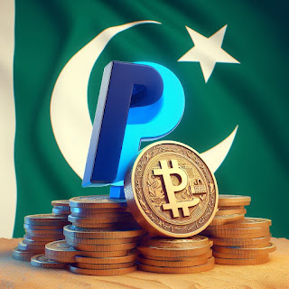 A blog post about online payment solutions in Pakistan, with a logo of SadaPay, a digital wallet, and a screenshot of the app.