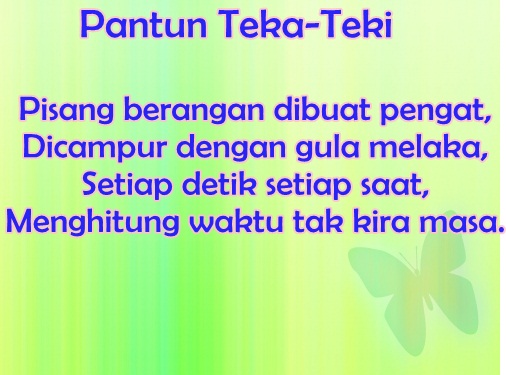 Contoh Pantun Teka Teki - Contoh 290917