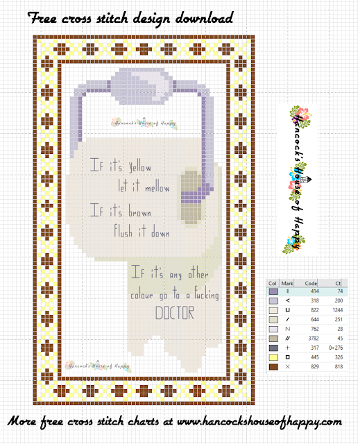 Bathroom Break! If It's Yellow Let it Mellow Cross Stitch Pattern Free to Download, free toilet paper cross stitch pattern, toilet paper cross stitch free download, bathroom cross stitch pattern, bathtub cross stitch pattern, bathroom cross stitch decoration, bathroom cross stitch pattern free to download, cross stitch for beginners, cross stitch funny, subversive cross stitch, cross stitch home, cross stitch design, diy cross stitch, adult cross stitch, cross stitch patterns, cross stitch funny subversive, modern cross stitch, cross stitch art, inappropriate cross stitch, modern cross stitch, cross stitch, free cross stitch, free cross stitch design, free cross stitch designs to download, free cross stitch patterns to download, downloadable free cross stitch patterns, darmowy wzór haftu krzyżykowego, フリークロスステッチパターン, grátis padrão de ponto cruz, gratuito design de ponto de cruz, motif de point de croix gratuit, gratis kruissteek patroon, gratis borduurpatronen kruissteek downloaden, вышивка крестом