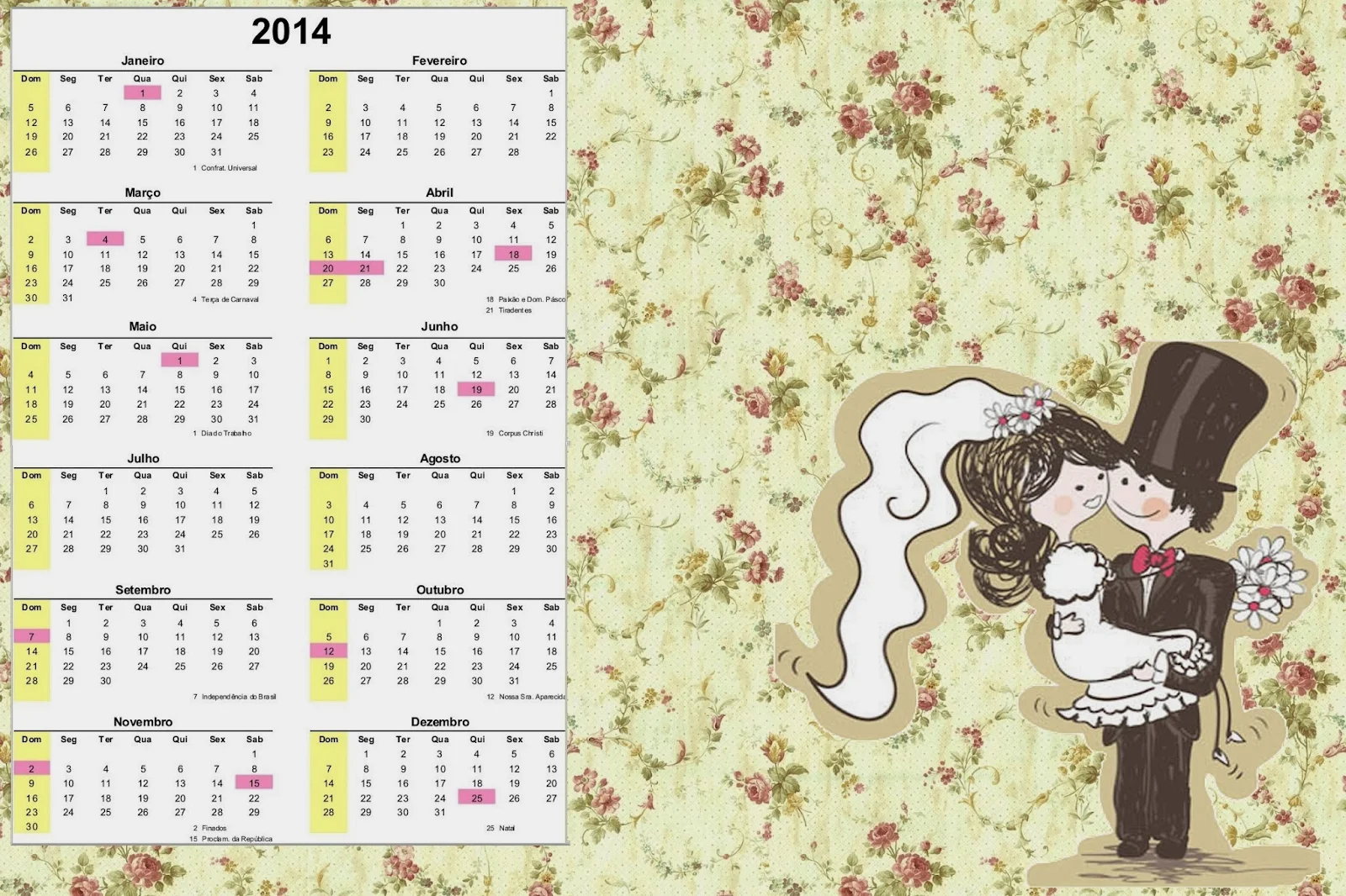 Calendario 2014.