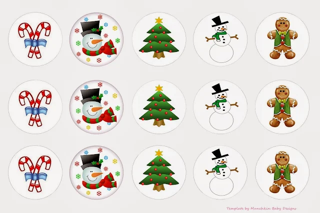 Christmas Free Printable Labels and Toppers. 