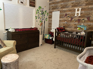 Another view of the nursery - woodland theme