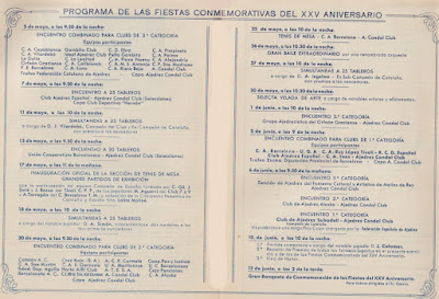 Bodas de Plata del Comtal, 1948, boletín