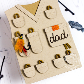 Sunny Studio Stamps: Sweater Vest Dies Loopy Letters Dies Father's Day Masculine Cards by Rachel Alvarado and Lexa Levana