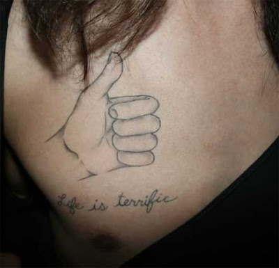 life is terrific font Text tattoos are very hot and trendy these days as a