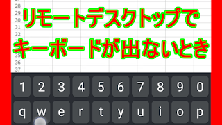 リモートデスクトップでキーボードが出ないとき