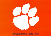 The agency designed the paw print, an actual cast from the foot of a tiger. (scan)