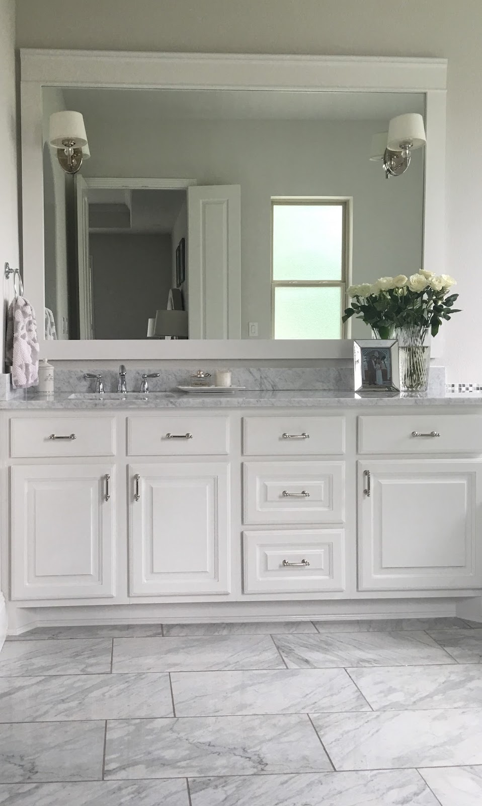 Classic Style Home: DIY Bathroom Mirror Trim