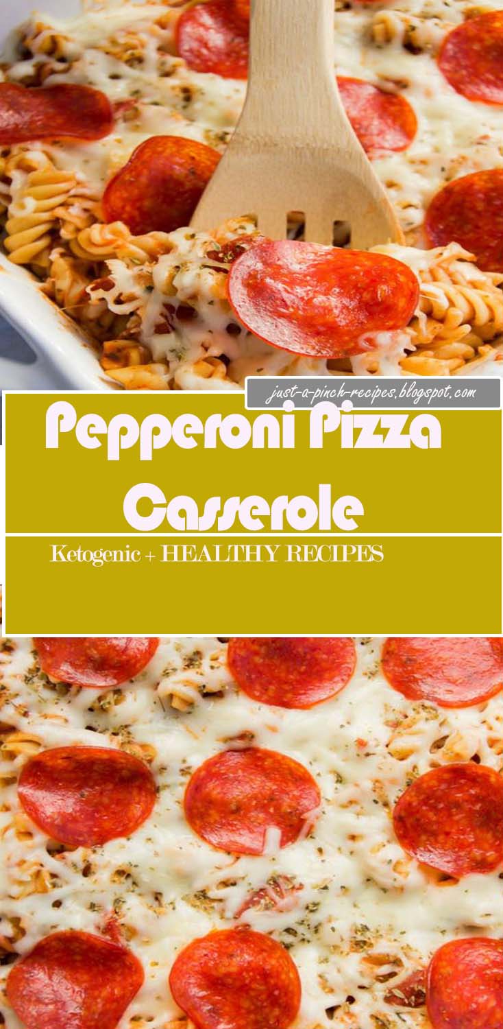 Pepperoni Pizza Casserole. Easy dinner recipe that the kids will love. 5 ingredients and done in less then 30 minutes.#keto #healthy #lowcarb