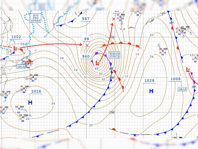 Weather Map With Fronts And Isobars